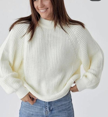 Свитер Lora LR897 milk - делук