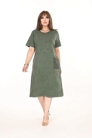 Платье Alberk 4085  khaki - делук