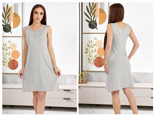 Ночнушка Trikotag 6960 l.grey - делук