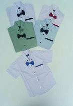 Рубашка Meloria 23-5335 white-black - делук