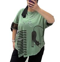 Футболка Levisha 25317 green - делук