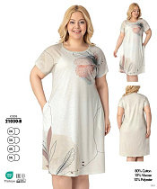 Ночнушка Cotpark 21030B white - делук