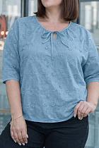 Блузка Levisha 26027 l.blue - делук