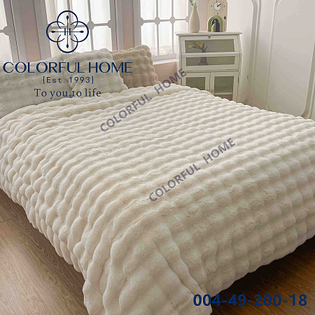 Плед Шиншилла-кролик 006-49-18 white - делук