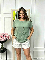 Футболка Romeo Life 7589 khaki - делук