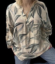 Рубашка Elena&Vika 26024 beige - делук