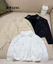 Блузка Delfinka A036 white Блузка Delfinka A036 white - делук