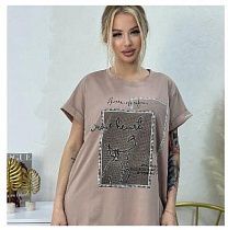 Футболка Elena&Vika 25314 brown - делук