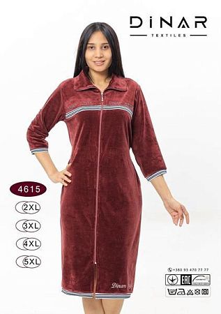 Халат Sss Annet DO-D4615 brown - делук