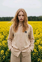Рубашка Kosta 3570 beige - делук