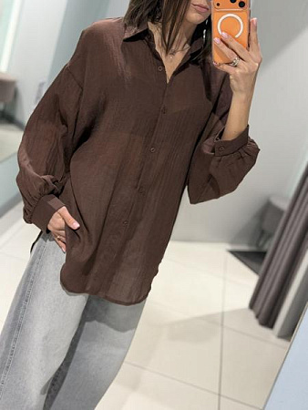 Рубашка Comod 310 chocolate - делук