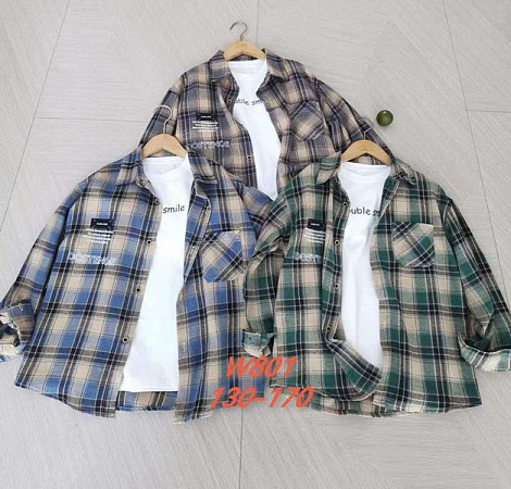 Рубашка Sunnytot W801 green - делук