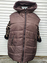 Жилетка Svetlana 595 brown - делук