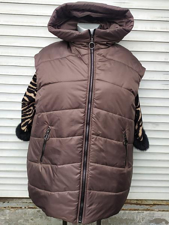 Жилетка Svetlana 595 brown - делук