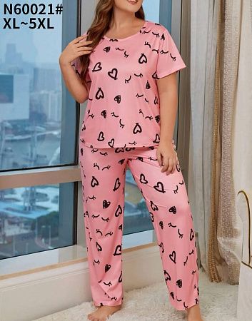 Пижама Brilliant N60021 pink - делук