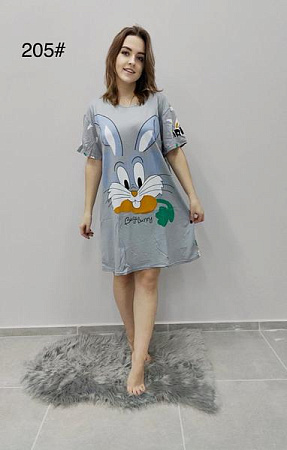 Ночнушка Anion 205 grey - делук