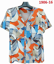 Рубашка Lida 1906-16 l.blue-l.grey - делук