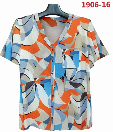 Рубашка Lida 1906-16 l.blue-l.grey - делук