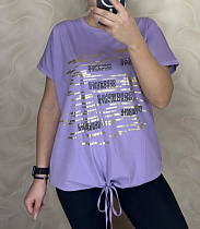 Футболка Levisha 25307 lilac - делук