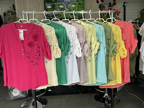 Блузка Jjf 281 green - делук