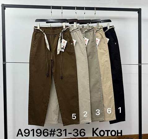 Штаны Immei A9196-5 brown - делук