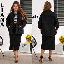 Рубашка Beki 483 black - делук