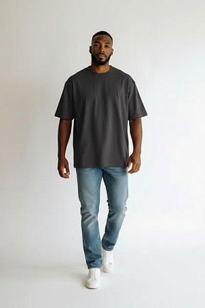 Футболка Hous Of Timur HT2046 d.grey - делук