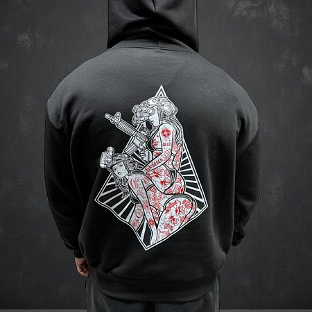 Худи Madoka 1344 black - делук