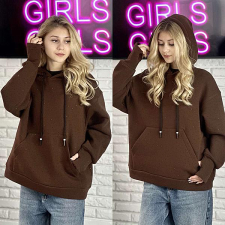 Худи Karolina KR341 brown - делук