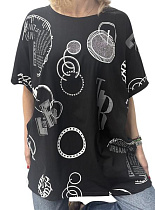 Футболка Levisha 26014 black - делук