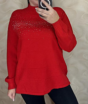 Свитер Levisha 24070 red - делук