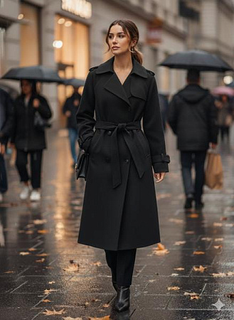 Пальто Met&March 9805 black - делук