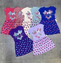 Платье Fili Kids FK1036 blue-pink - делук