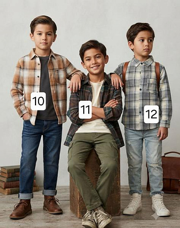Рубашка Фунтик 10-12 grey - делук