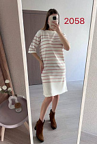 Платье Fsn 2058 white-beige - делук