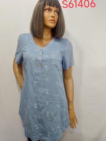 Туника Lida S61406 l.blue - делук