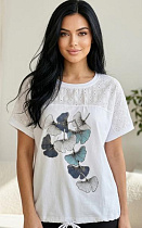 Футболка Levisha 26019 white - делук