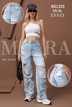 Джинсы Jeans Club BS1153 l.blue - делук