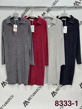Платье Met&March 8333-1 l.grey - делук