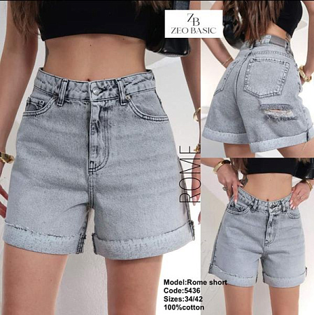 Шорты Jeans Style 5436 l.grey - делук
