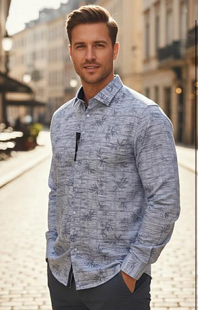 Рубашка Mary Poppins 7213 grey - делук