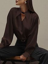 Блузка Modnulya 3301 brown - делук