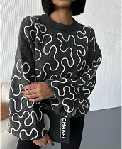 Свитер Lora LR711 grey - делук