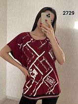 Футболка Fsn 2729 wine - делук