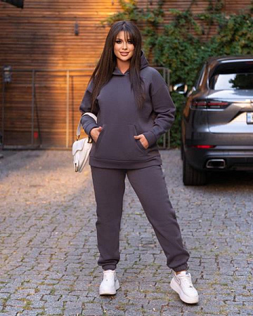 Костюм Спорт Modnulya 107-1-0 d.grey - делук