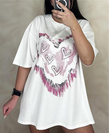 Футболка Levisha 25061 white - делук