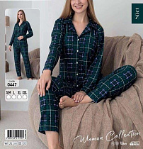 Пижама Estima 0447 green - делук