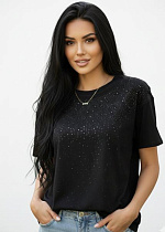 Футболка Elena&Vika 26002 black - делук