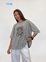 Футболка Fsn 7116 grey - делук