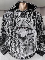 Худи Panda 1219 black - делук